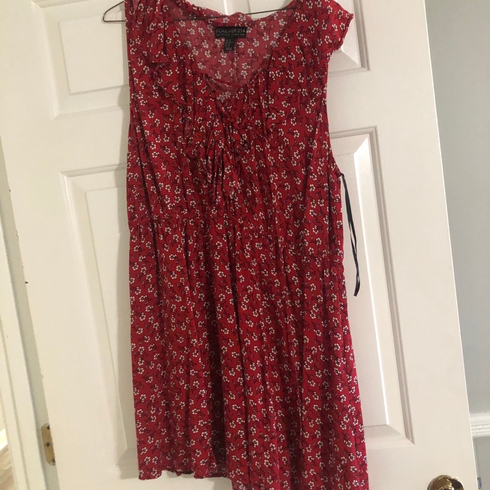 Red summer dress